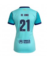 Barcelona Frenkie de Jong #21 Kolmaspaita Naisten 2026-27 Lyhythihainen